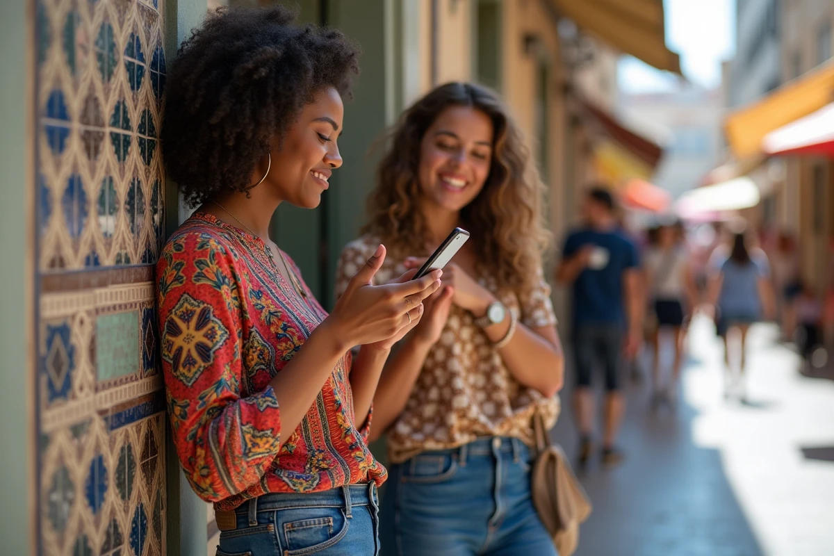 Jeune femme portugaise dans un marché lisboète
